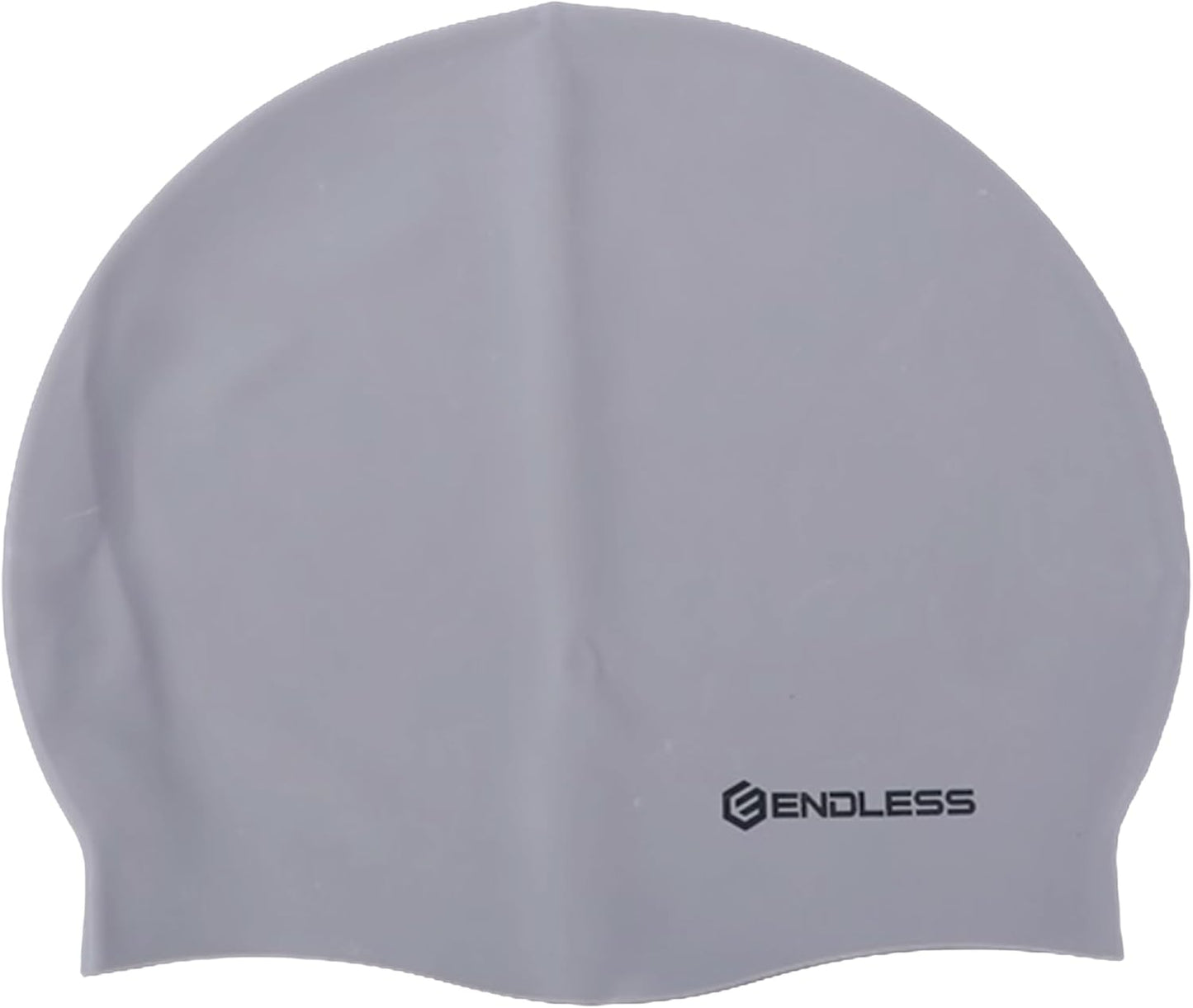 Endless EL1019 Classic, comfortable, simple silicone swimming cap | Black | Fully elastic, waterproof swimming cap for long and short hair with thicker brim | For adults, women and men