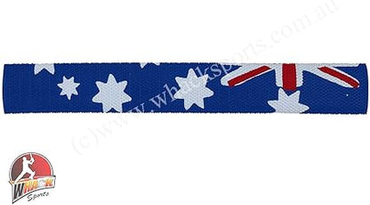 DSC Australian Flag Cricket Bat Grip | Color: Blue & Red | Size: Standard | Pack of 1 | Material: Rubber | Improved control | Durable performance | Easy installation | Use for all players
