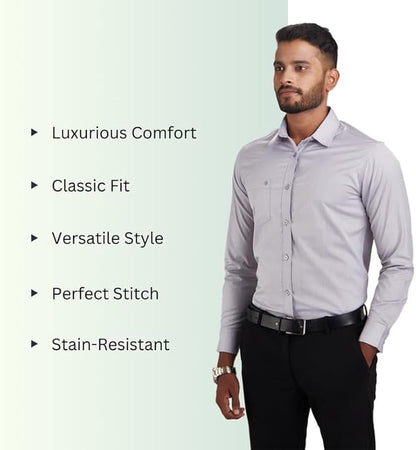 Kut for You Herrenhemd Slim Fit mit langen Ärmeln | Material: Baumwolle | für Männer & Jungen | Leicht | Button-Down-Kragen | Klassische Passform