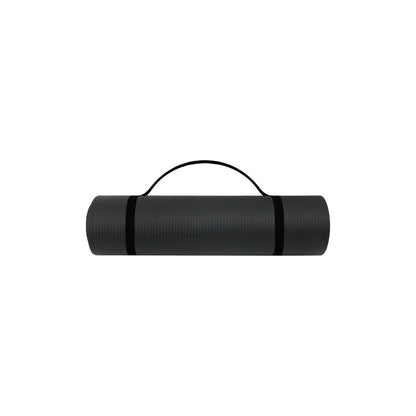 Endless NBR Black Yoga Matte | Bequeme und strapazierfähige Gymnastikmatte | Anti-Rutsch-Phthalat getestet | Größe: 183 * 61cm, 1cm dick | Farbe: Schwarz | NBR-Schaum | Übung, Yoga, Pilates und Workouts