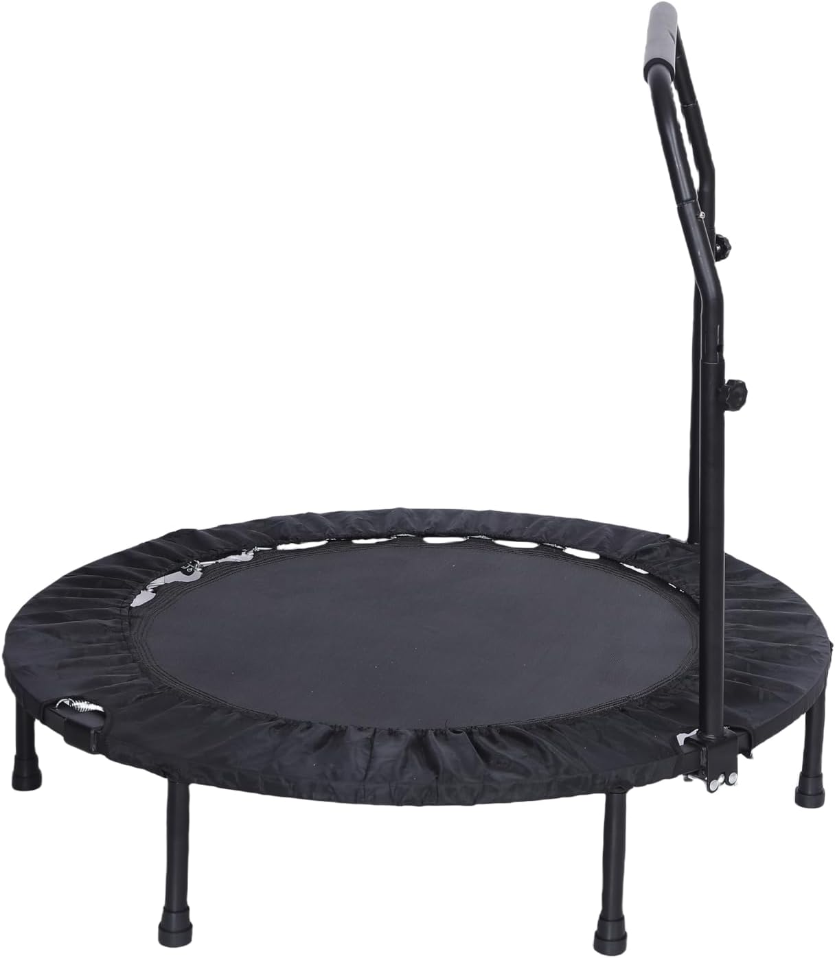 Endlos 40“ faltbares Mini-Trampolin mit Griff und Max. Belastung 220 Kg | Schwarz & Rot | Material: Legierter Stahl, Nylon | Indoor und Outdoor Fitness Workouts | Anti-Rutsch | Perfekt für Aerobic-Übungen