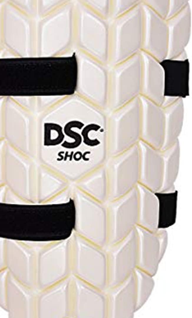 DSC Intense Shoc Cricket Thigh Pads | Color: Multicolor | Size: Men's, Right-Handed | Lightweight & Shaped | Lower Body Protection | Material: PVC | Sweat Absorbent & Breathable | Low Density Foam Inside