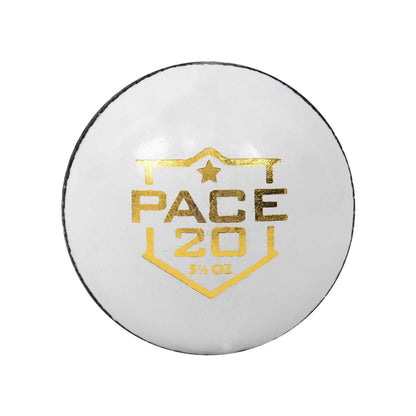 DSC Pace 20 Cricket Leather Ball | Size: Standard | For Men & Boys | Material: Leather | Portuguese Cork & Superior Grade | High Quality and Durable