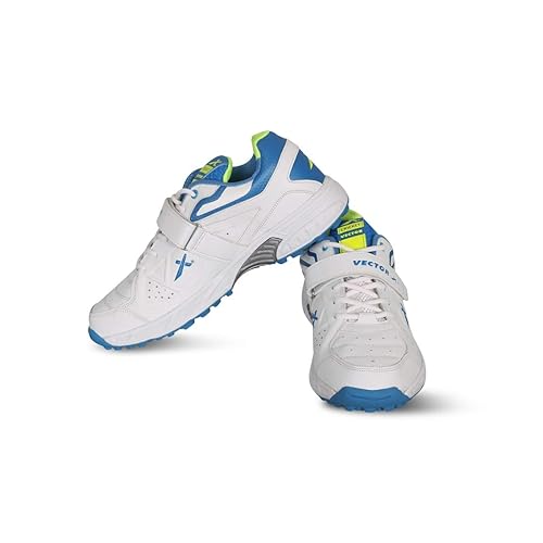 Vector X CKT-200 Cricketschuhe | Farbe: Mehrfarbig | Größe: 6 UK/ 7 US/ 40 EU | Material: PU | Für Männer & Jungen | Gepolsterter Knöchelkragen | Gepolstertes Fußbett