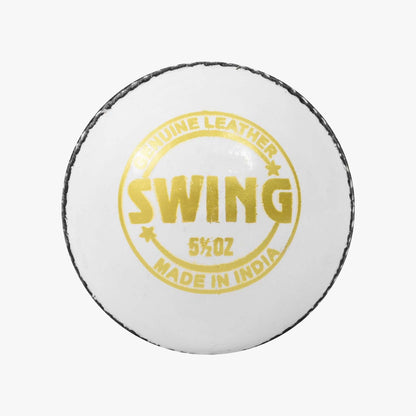 DSC 1500498 Swing Leather Cricket Ball | Size: One size | For men and boys | Waterproof | Good shape retention | Four-piece construction | Ideal for school and club games