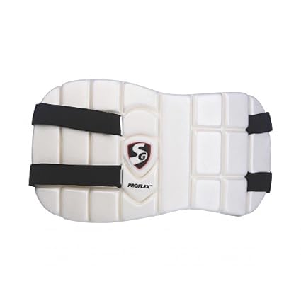 SG Proflex Cricket Chest Guard | Color: White | Size: Men's | For men and boys | Material: Foam | Molded for a comfortable fit | Dual Density Fabrication