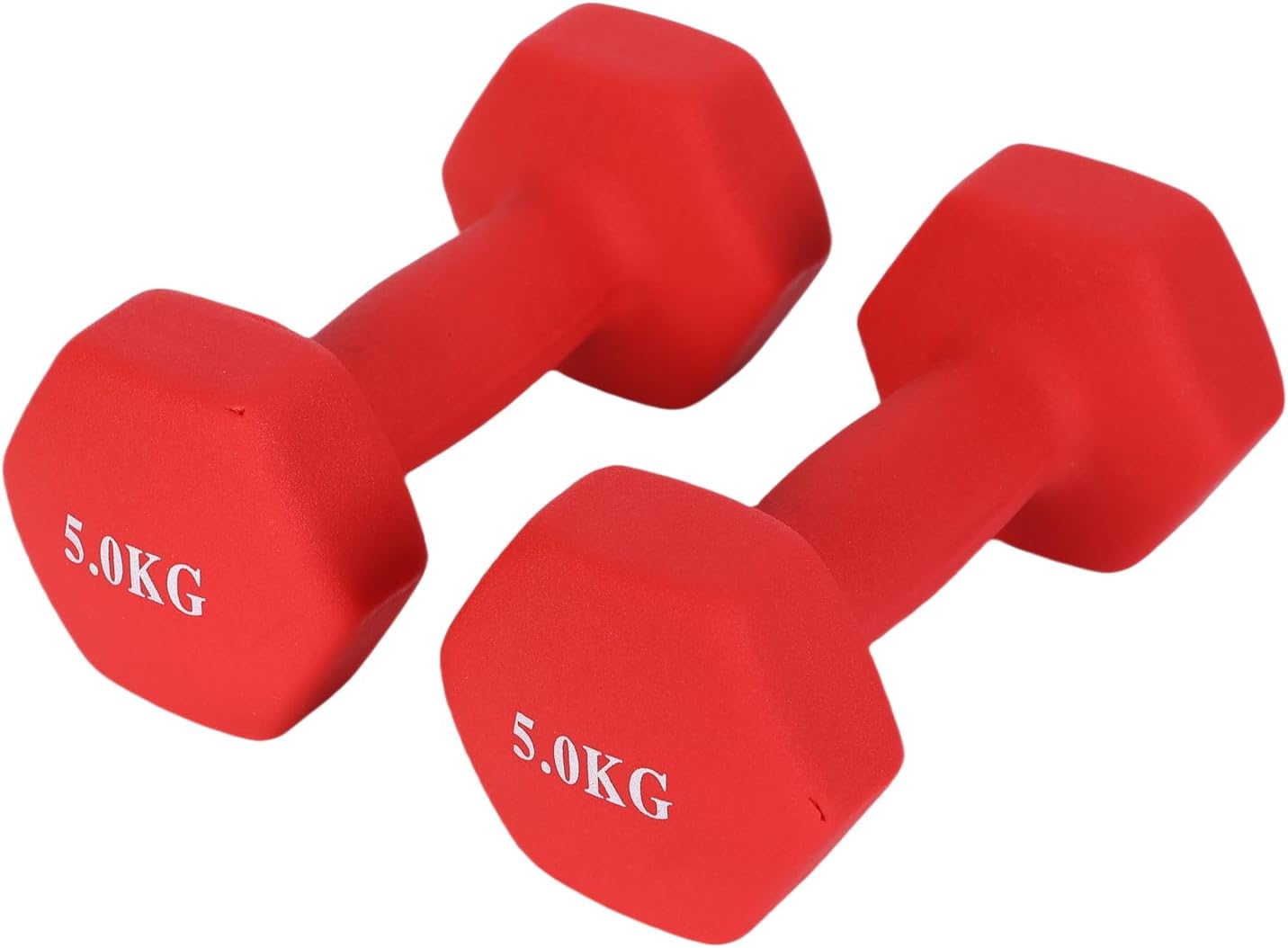 Endless Neoprene Coated Fixed Dumbbell for Gym Exercises | Material: Iron with Vinyl Coat | Weights for Women and Men | Color: Multicolor