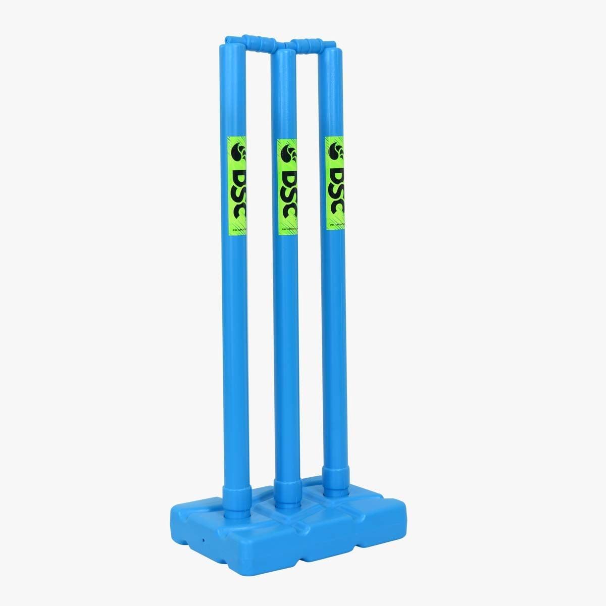 DSC MASTER BATTERS (1Bat, 1Ball, 2 Bails, 3 Stumps, 1 Stump Base) PLASTIC CRICKET SET - Size - 4 -2024