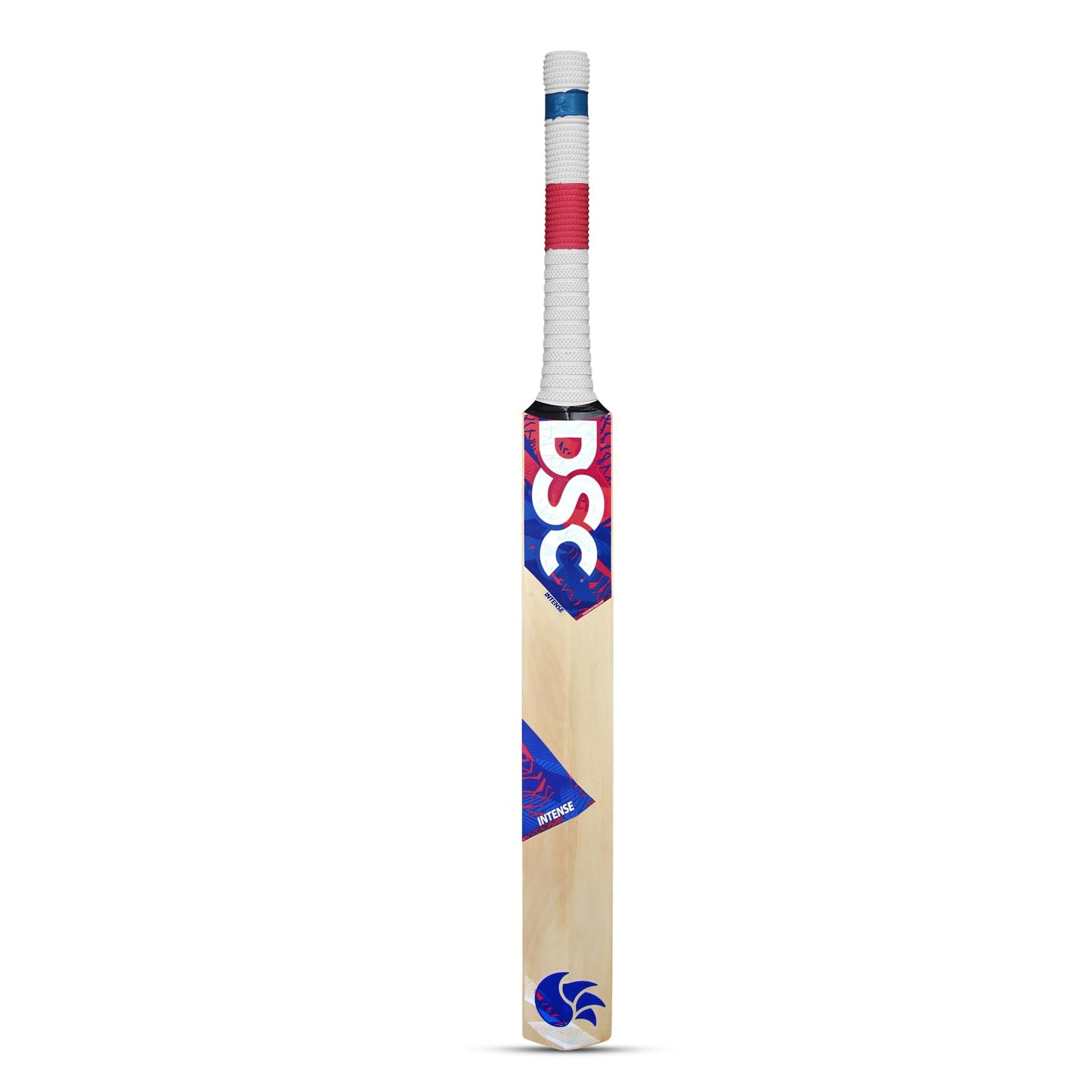 DSC Intense Pro Middler Practice Kashmir Willow Cricket Bat | Farbe: Beige | Größe: Herren | Material: Holz | Spielfertiger Premium Lederschläger | Massive Edges | Für Training und Matches