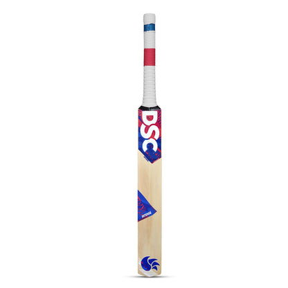 DSC Intense Pro Middler Practice Kashmir Willow Cricket Bat | Farbe: Beige | Größe: Herren | Material: Holz | Spielfertiger Premium Lederschläger | Massive Edges | Für Training und Matches