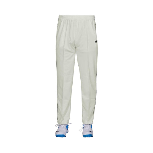 DSC 1500301 Passion Cricket Pant for Men | Polyester Pant | Cricket Kit | Suitable for batting, bowling, fielding and wicket keeping | White Pant | Size: M