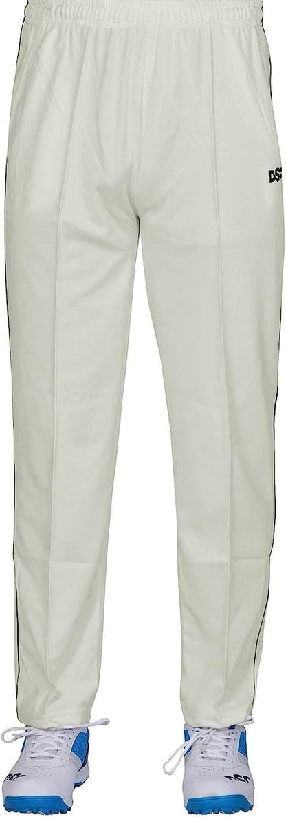 DSC 1500301 Passion Cricket Pants für Männer | Polyester Pants | Cricket Kit | Geeignet für Batting, Bowling, Fielding und Wicket Keeping | Weiße Pants | Größe : M