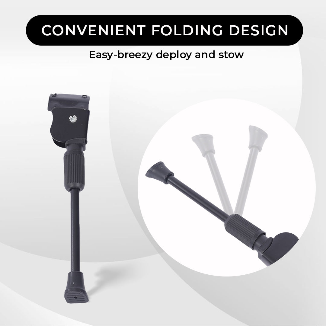 Endless EL1054 Fahrradständer, verstellbar zwischen 24 und 29 Zoll | Schwarz | Material: Aluminiumlegierung | Hochwertiger Fahrrad-Seitenständer mit doppelter Mutter | Für alle Arten von Fahrrädern oder Motorrädern