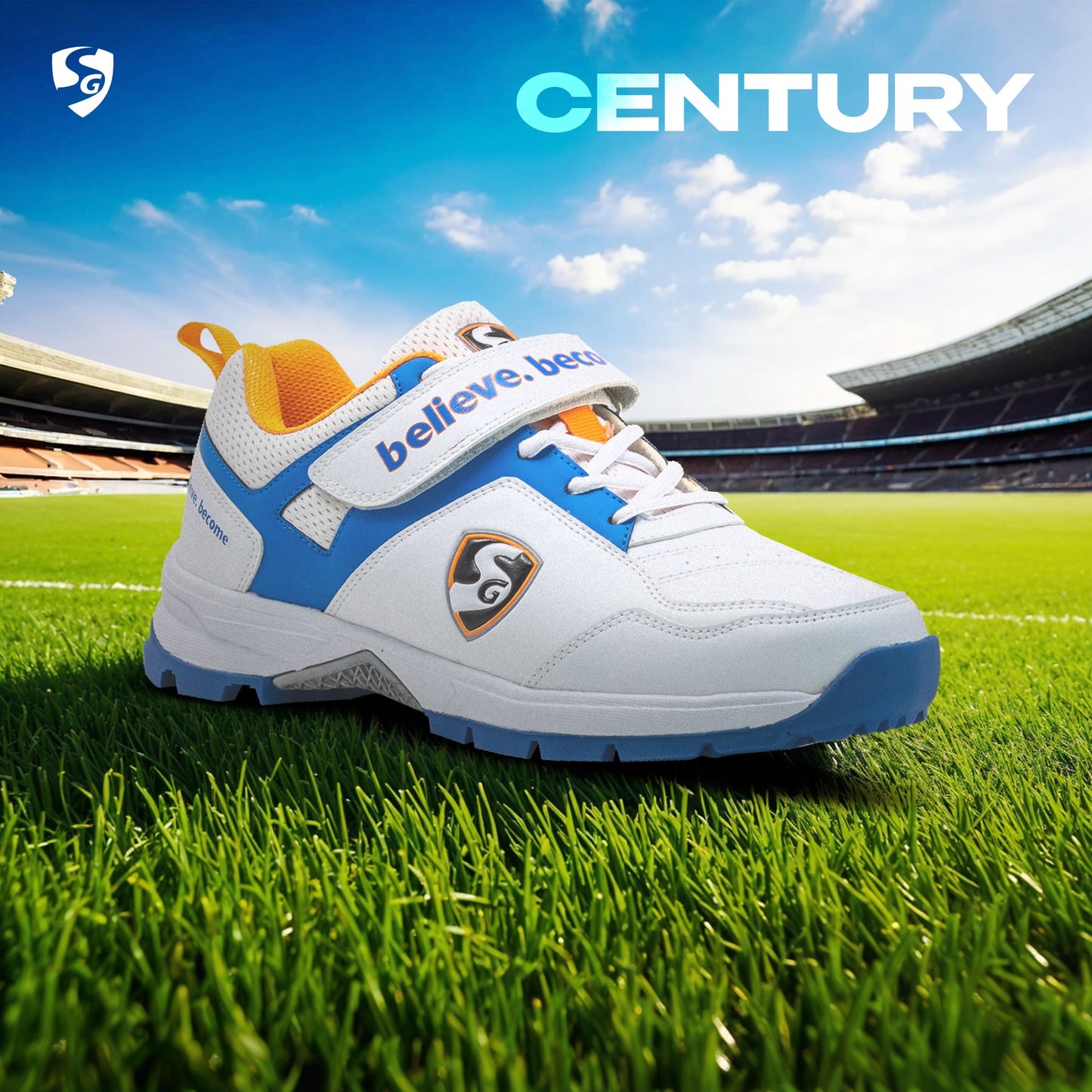 SG Century 6.0 Cricket-Schuhe, entwickelt, um Ihr Spiel auf ein neues Niveau zu bringen, Kraft, Präzision und Komfort