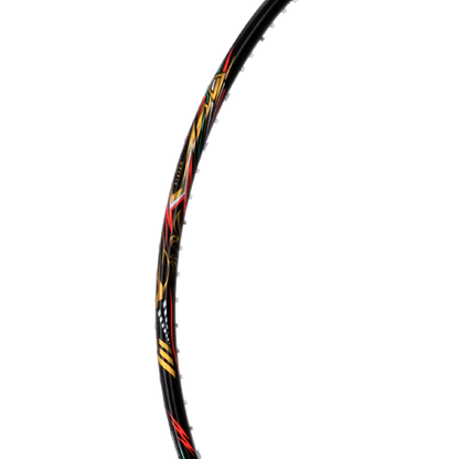 Hundred BATTLE 700 Badminton Racket, 4U, Anthracite/Gold/Orange