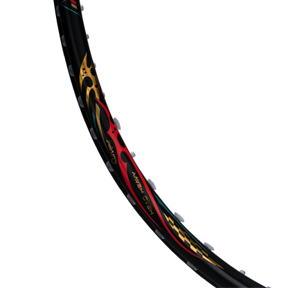 HUNDRED Z-TRONIC 100 Badmintonschläger (4U) – Leistung, Kraft und Stabilität (Schwarz-Weiß)