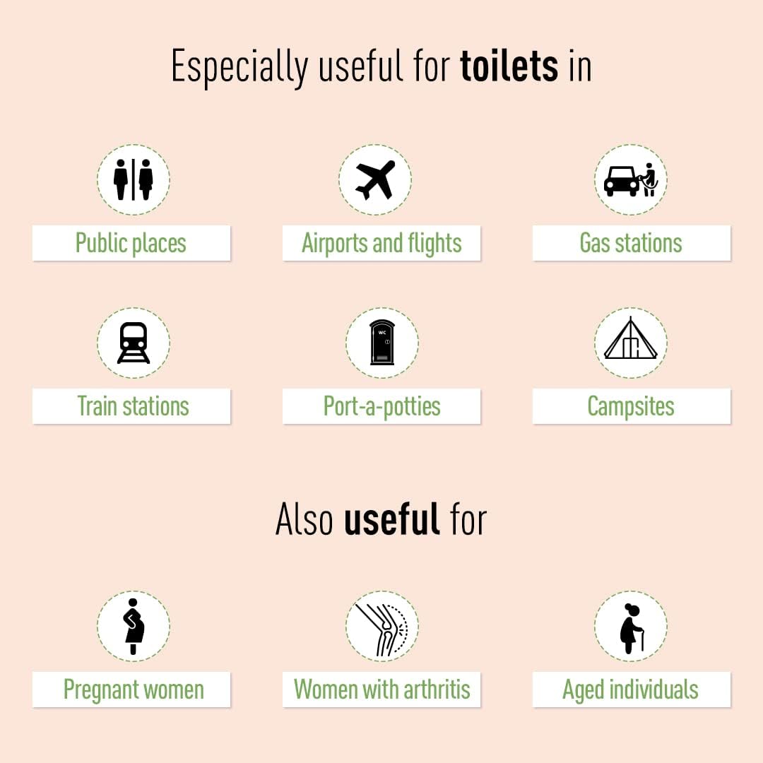 PEE BUDDY Urinal aus Pappe Pipi Trichter für Frauen, Pinkeln im Stehen, Urinierhilfe für Frauen Antibacterial Pipi Trichter für Frauen