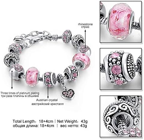 YouBella Jewellery Silver Plated Stylish Latest Crystal Bracelet Bangle Jewellery For Girls and Women (Blue)