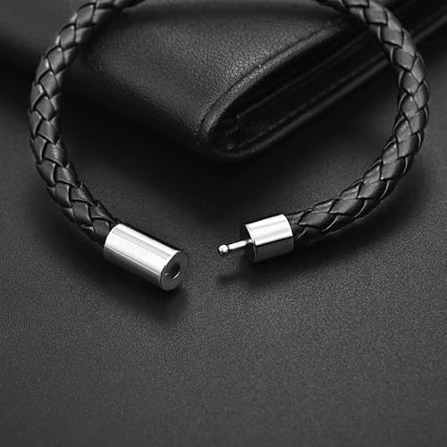 YouBella Bracelets for Men and Boys Black Leather Bracelet for Men | European Hot Retro Style Leather Band Bracelets for Men | Birthday Gift for Men and Boys Anniversary Gift for Husband (Style 1)