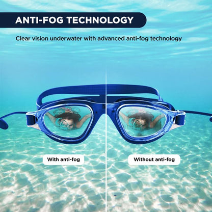 Endless EL1002 Stylish Swimming Goggle with Anti-Fog and UV Protection Material : Silicon, Plastic | With Adjustable Strap and Ear Buds | Soft Silicon Gasket for Leak Proof | With Hard Case			