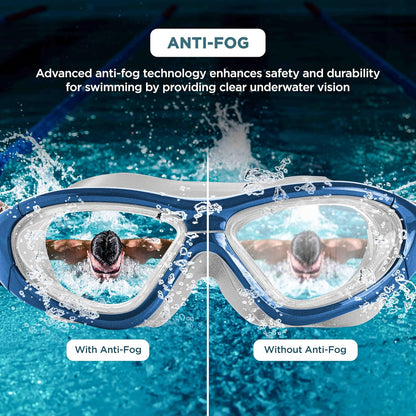 Endless EL1007 Premium-Schwimmbrille mit Antibeschlag- und UV-Schutz  Material: Silikon, PU | Stilvolle Brille mit 180-Grad-Weitwinkel | Weiche Silikondichtung für Dichtheit | Mit Hartschalenetui