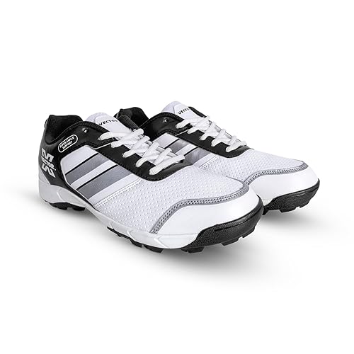 Vector X Blast Cricket Shoes | Color: White & Black | Size: 6 UK/ 7US / 40EU | For Men &amp; Boys | Material: Synthetic Leather | Increase your training load | Recover faster