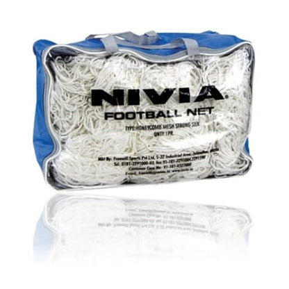 NIVIA Fußballnetz 7.32X2.44M Netzloch 12CM Material Starke Seide