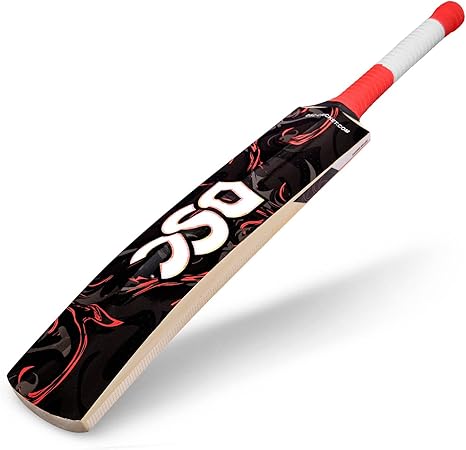 DSC Lava Cricketschläger für Herren und Jungen (Beige, Größe -6) | Material: Kaschmirweide | Leicht | Kostenlose Abdeckung | Spielbereit | Für fortgeschrittene Spieler | Ideal für Lederbälle