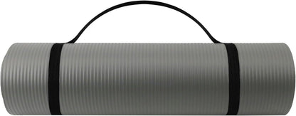 Endless NBR Black Yoga Matte | Bequeme und strapazierfähige Gymnastikmatte | Anti-Rutsch-Phthalat getestet | Größe: 183 * 61cm, 1cm dick | Farbe: Schwarz | NBR-Schaum | Übung, Yoga, Pilates und Workouts