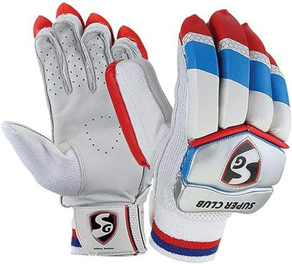 SG Super Club Cricket Batting Gloves | Multicolor | For Right-Handed Batsman