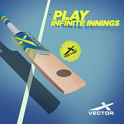 Vector X Schwerer Cricket-Tennisball (6 Stück ) – Obermaterial: Gummi, Standardgröße
