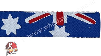 DSC Australian Flag Cricket Bat Grip | Color: Blue & Red | Size: Standard | Pack of 1 | Material: Rubber | Improved control | Durable performance | Easy installation | Use for all players
