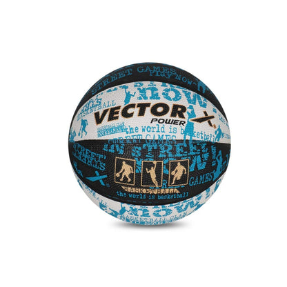 Vector X Power Basketball | für Männer und Jungen | Material: Gummi | Wasserbeständiger Ball | Befeuchten Sie die Nadel vor dem Einsetzen