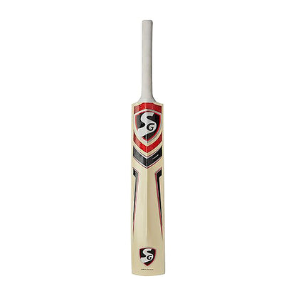 SG Max Cover Cricketschläger für Herren und Jungen (Beige, Größe -6) | Material: Kaschmirweide | Leicht | Kostenlose Abdeckung | Spielbereit | Für fortgeschrittene Spieler | Ideal für Lederbälle