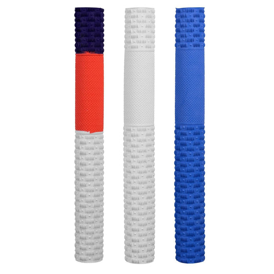 DSC Hayden Cricket Bat Grip | Color: Multicolor | Pack of 3 | Material: Rubber | Better shock absorption | Improved control | Easy installation | Use for all players | Comfortable fit