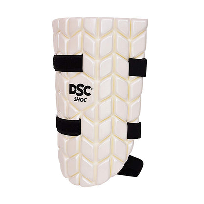 DSC Intense Shoc Cricket Thigh Pads | Material: PVC | For men & boys | Lightweight and molded | Low density foam interior | Adjustable | Soft, absorbent fabric backing | Perfect fit