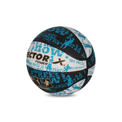 Vector X Power Basketball | für Männer und Jungen | Material: Gummi | Wasserbeständiger Ball | Befeuchten Sie die Nadel vor dem Einsetzen