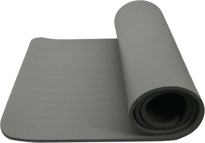 Endless NBR Black Yoga Matte | Bequeme und strapazierfähige Gymnastikmatte | Anti-Rutsch-Phthalat getestet | Größe: 183 * 61cm, 1cm dick | Farbe: Schwarz | NBR-Schaum | Übung, Yoga, Pilates und Workouts