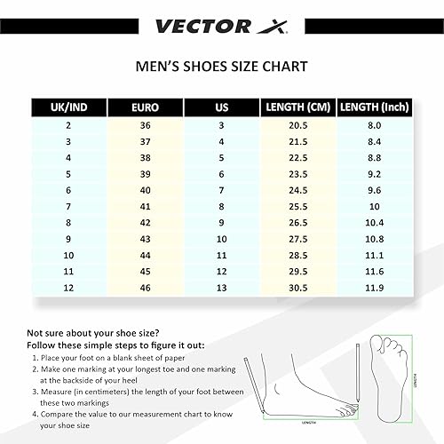 Vector X CKT-200 Cricketschuhe | Farbe: Mehrfarbig | Größe: 6 UK/ 7 US/ 40 EU | Material: PU | Für Männer & Jungen | Gepolsterter Knöchelkragen | Gepolstertes Fußbett