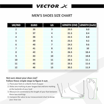 Vector X CKT-200 Cricketschuhe | Farbe: Mehrfarbig | Größe: 6 UK/ 7 US/ 40 EU | Material: PU | Für Männer & Jungen | Gepolsterter Knöchelkragen | Gepolstertes Fußbett