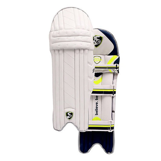 SG RSD Prolite Batting Leg Guard for Men & Boys | Color: White | Closure Type: Hook and Loop | Leg Protection for Cricket | Cricket Safety Equipment | Cricket Pads | Batting Leg Armor