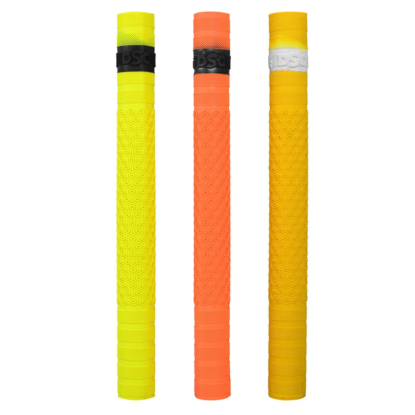 DSC Passion (Hexagon) Cricket Bat Grip | Color: Multicolor | Pack of 1 | Material: Rubber | Better shock absorption | Improved control | Easy installation | Use for all players | Comfortable fit