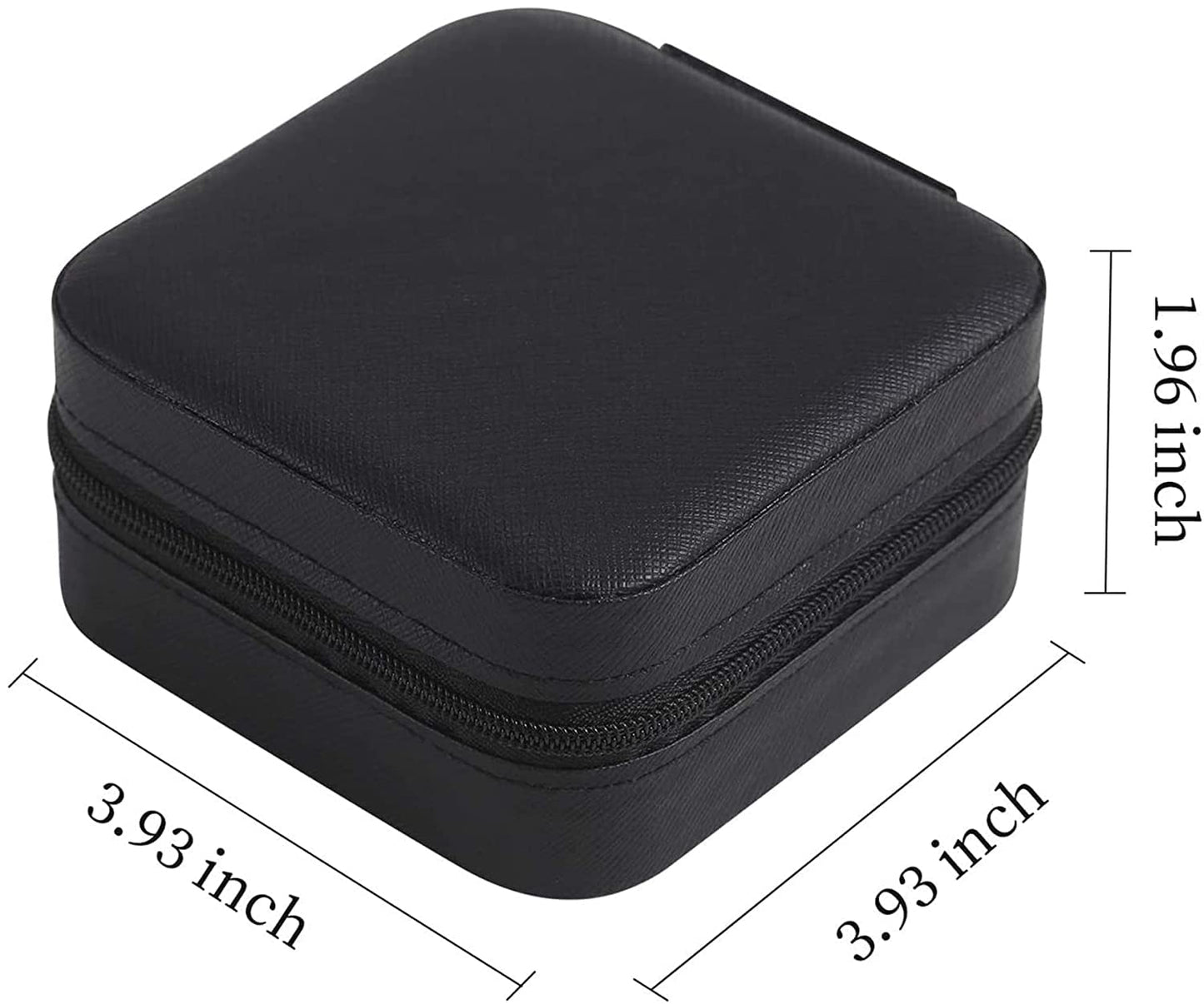 YouBella Jewellery Organiser PU Leder Zip Portable Storage Box Case mit Dividers Container für Ringe, Ohrringe, Halsketten, Home Organizer, Einheitsgröße, Kunstleder