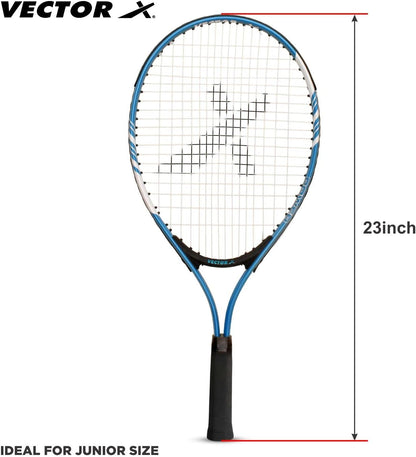 Vector X Vxt 520 Joint 3/4 Cover Tennis Racket, 23-Inch (Multi Color)