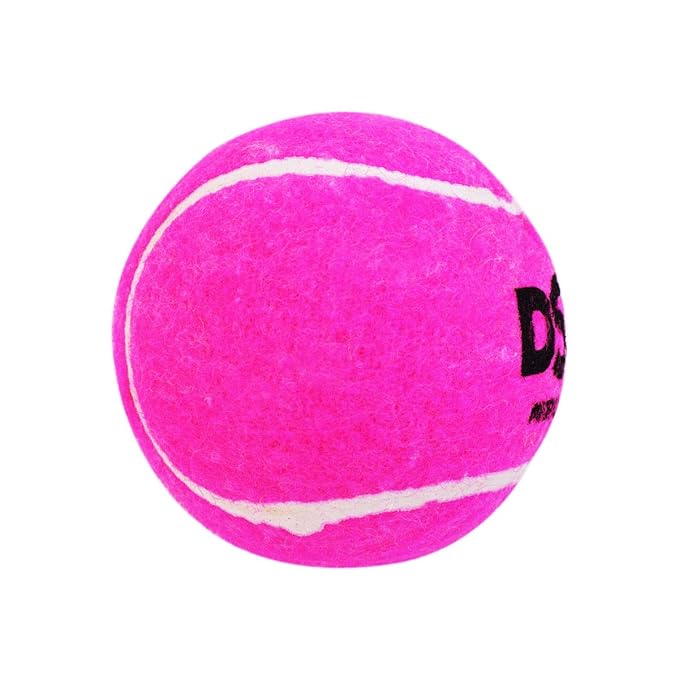 DSC Nitro Light Gummi-Tennisball (2 Stück ) | Farbe: Rosa | Premium-Außenfilz für längere Haltbarkeit | Nähte aus geformtem Gummi | Ideal für Anfänger