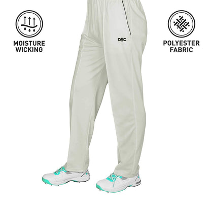 DSC 1500290 Atmos Polyester Cricket Pants | For Men | Material: Polyester | Ideal for Indian climate conditions | Fully elasticated waistband and raw leg length for individual fit