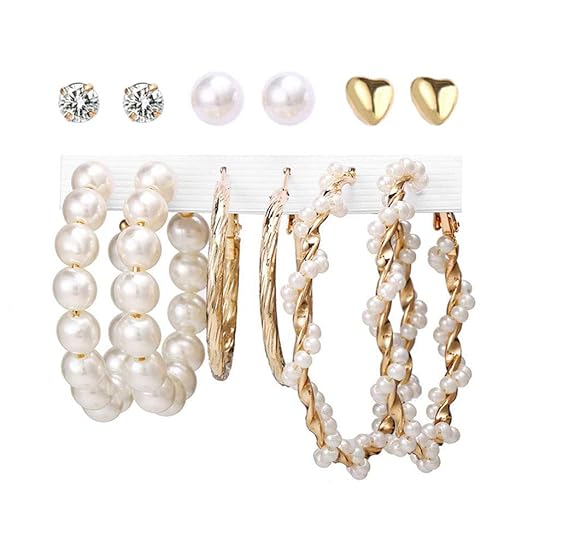 YouBella Style 3 studs & earrings | Combo | Gold-plated | Fashionable costume jewelry | For women & girls | Perfect for all occasions | For gifts & weddings | Premium quality