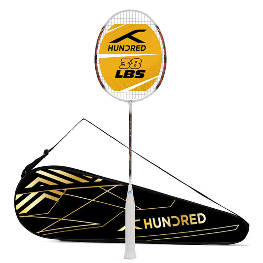Hundred ATOMIC-X 38 CTRL-strung badminton racket, 2S026-2