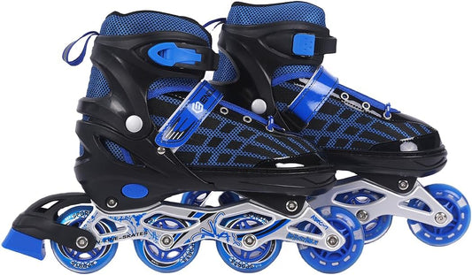 Endless EL1025 Inline Skates Aluminium Chassis und 70 mm PU Räder | Vorderrad Flash, ABEC 7 Lager | In-Outdoor