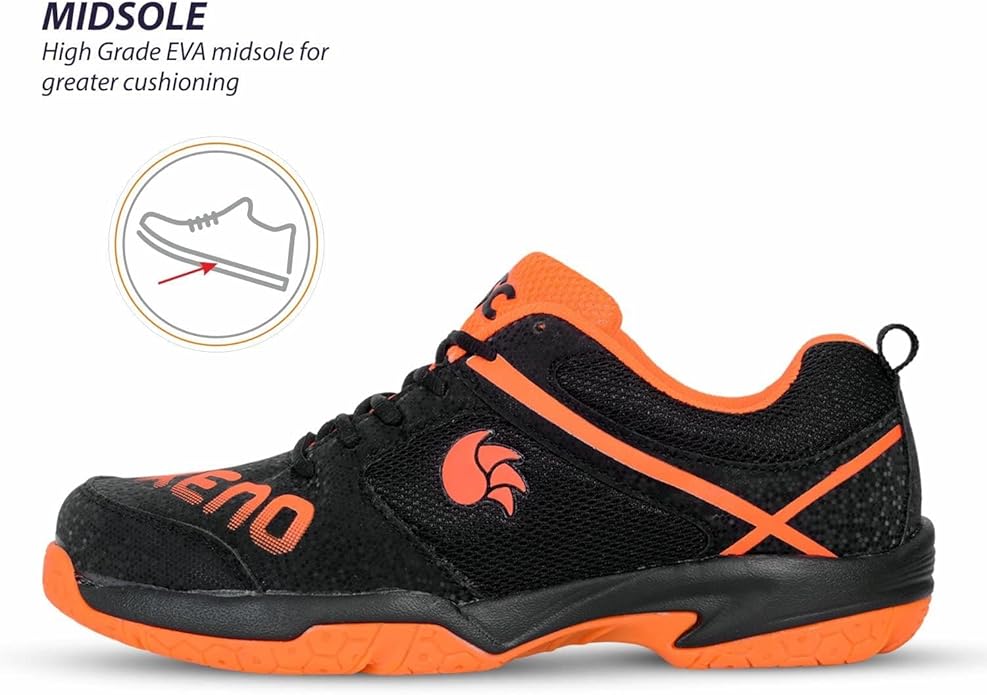 DSC Xeno Badmintonschuhe  Für Herren und Jungen | Mit nicht abfärbender Laufsohle aus Naturkreppgummi